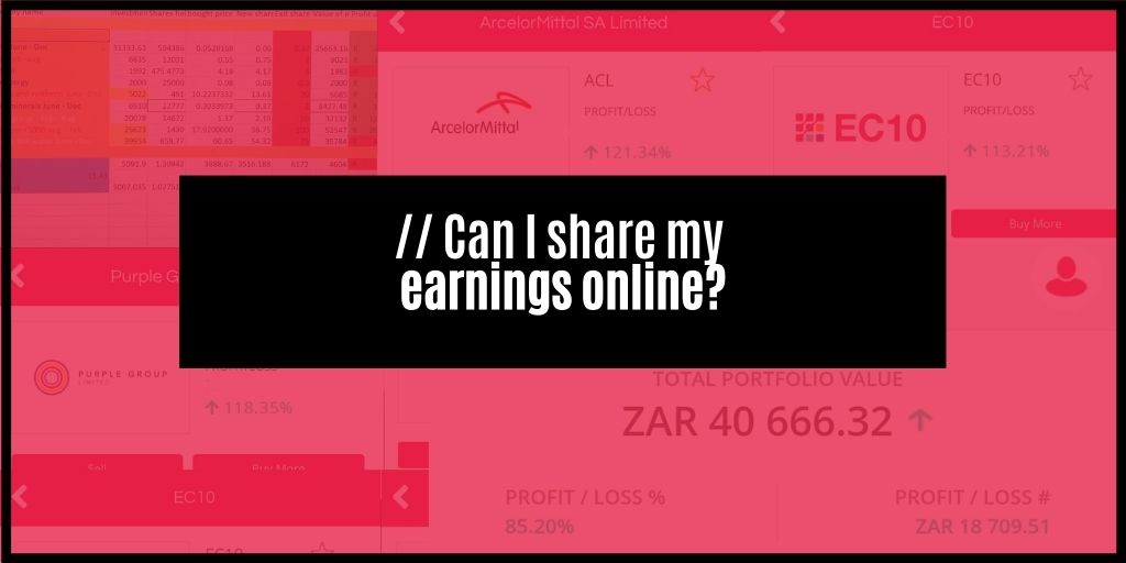 You are currently viewing Should I post my share earnings online?