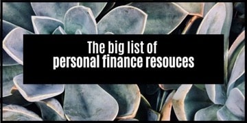 The big list of personal finance resources