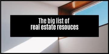 This is the list of real estate resources that you need