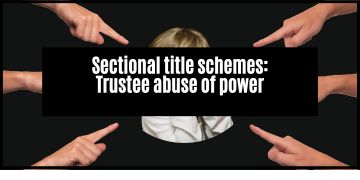 Body corporate trustees and the abuse of power